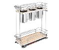 Rev-A-Shelf RS5322UT-BCSC-8-MP  Premium Utensil Base Organizer, For 12" Wide Base Cabinets - Maple Finish