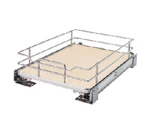 Rev-A-Shelf RS5330-15BCSC-GR  Premier Pull-Out Shelf, w/Blum Soft-Close, 14-5/16" Width - Gray Finish