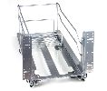 Rev-A-Shelf RS53WCF-117SC  Bottom Mount Trash Pull-Out Carriage w/Soft-Close, Double Undermount Carriage - Silver Finish