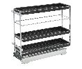 Rev-A-Shelf RS548-BC-8C Base Cabinet Organizer, 2 Shelves, Ball-bearing Slides - Chrome Finish