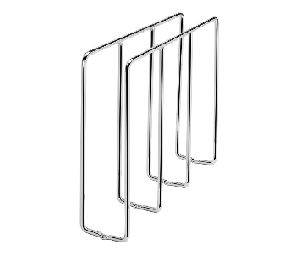 Rev-A-Shelf RS596-10CR-52  Stationary U-Shaped Tray Divider, Base Cabinet Tray Divider - Chrome Finish