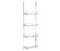 Rev-A-Shelf RS5CLR46-52  Door Mount Linen Rack - Chrome Finish