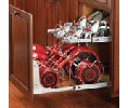 Rev-A-Shelf RS5CW2-1222-CR  Pot and Pan Open Shelf Pull-Out Systems, Two Tier - Chrome Finish