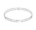 Rev-A-Shelf RS5LS018-8CR  Full Round Lazy Susans Chrome Fence Railings - 8 per box
