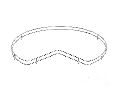Rev-A-Shelf RS5LS424-8CR  Kidney-Shaped Lazy Susan Chrome Railings - 8 per box