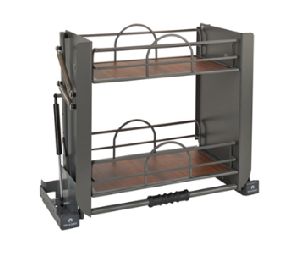 Rev-A-Shelf RS5PD-24FOG  Wall Cabinet Pull-Out, Gas Assisted Brackets, Pull-Down System - Orion Gray Finish