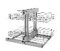 Rev-A-Shelf RS5PSP-15-CR  2-Tier Blind Corner Unit, Pull-Out Systems - Chrome Shelf Finish 
