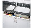 Rev-A-Shelf RS6541-10-4  Stainless Steel Sink Tip-Out Tray, 1 Tray & 1 Pair Hinges