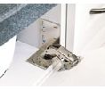 Rev-A-Shelf RS6542E-11-10-4 10 pairs per box, Euro Hinges and Hinge/End Cap Sets, 45° Opening Angle - White Finish