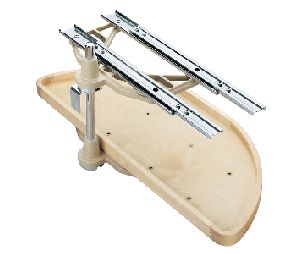 Rev-A-Shelf RS6882-31-11-570 31" Half Moon Lazy Susans, Two Shelf Set, Pull-Out - White Finish