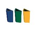 Rev-A-Shelf RS9700-60B-52  Bottom Mount Trash Pull-Outs with Soft-Close, Triple Plastic Replacement Bin, 25 QT Capacity - Blue Color