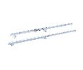 Rev-A-Shelf RSBM3834EW-22 Bottom Mount Slides, Trash Pull-Out Ball Bearing Slides - White Finish - 1 Set