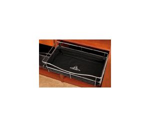Rev-A-Shelf RSCBL-241607-B Cloth Liner for Pull-Out Closet Baskets, 16" Depth, 7" Height, 24" Width, Black Finish
