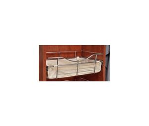 Rev-A-Shelf RSCBL-241211-T Cloth Liner for Pull-Out Closet Baskets, 12" Depth, 11" Height, 24" Width, Tan Finish
