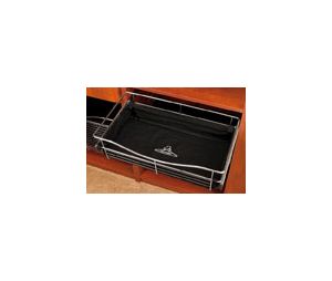 Rev-A-Shelf RSCBL-301418-B Cloth Liner for Pull-Out Closet Baskets, 14" Depth, 18" Height, 30" Width, Black Finish