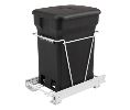 Rev-A-Shelf RSRV-1216-CKBK-1  Compo+ Bottom Mount Trash Pull-Out, Black Compost Bin, 6 Gallons Capacity