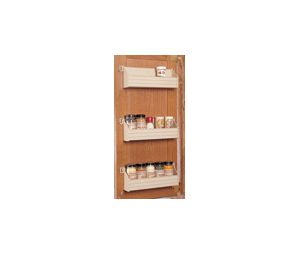 Rev-A-Shelf RSST36-11-52  Door Mount Polymer Spice Rack, 36" Width - White Finish
