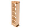 Rev-A-Shelf RSKW432-WF-3C 3" Wide Wall Cabinet Filler-Ball Bearing, with Adjustable Shelves - Wood Finish