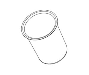 Rev-A-Shelf RS448UT-BM-200-1 2 QT Canister For Rev-A-Shelf's 448UT & 448KB Series