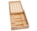 Rev-A-Shelf Corporation RS4WTCD-18H-KCUP-1 15" Tiered KCUP Drawer Organizer, No Slides - Natural Maple