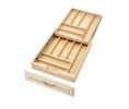 Rev-A-Shelf Corporation RS4WTCD-21H-1 18" Tiered Cutlery Drawer, for Face Frame Construction, No Slides - Natural Maple