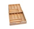 Rev-A-Shelf Corporation RS4WTCD-495HFL-1 19-1/2" Tiered Cutlery Drawer, for Frameless Construction, No Slides - Natural Maple