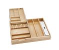 Rev-A-Shelf Corporation RS4WTCD-724HFL-1 28-1/2" Tiered Cutlery Drawer, for Frameless Construction, No Slides - Natural Maple