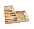 Rev-A-Shelf Corporation RS4WTCD-876HFL-1 34-1/2 "Tiered Cutlery Drawer, for Frameless Construction, No Slides - Natural Maple