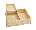 Rev-A-Shelf Corporation RS4WTCDD-30HSC-1 27" Tiered Deep Drawer, for Face Frame Construction, with BLUMOTION Soft-Close Slides - Natural Maple