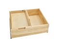 Rev-A-Shelf Corporation RS4WTCDD-724HFLSC1 28-1/2" Tiered Deep Drawer, for Frameless Construction, with BLUMOTION Soft-Close Slides - Natural Maple