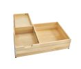 Rev-A-Shelf Corporation RS4WTCDD-876HFLSC1 34-1/2" Tiered Deep Drawer, for Frameless Construction, with BLUMOTION Soft-Close Slides - Natural Maple