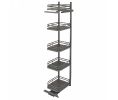 Rev-A-Shelf RS5374-18FL-FOG Swing-Out Pantry, for 18" Frameless Cabinet Opening - Orion Gray Finish