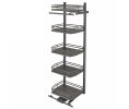 Rev-A-Shelf RS5374-24FL-FOG Swing-Out Pantry, for 24" Frameless Cabinet Opening - Orion Gray Finish
