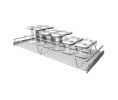 Rev-A-Shelf Corporation RS5WCOR-30CR-1 Pantry Container Organizer Pull-Out, 30" Width - Chrome Finish