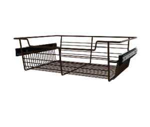 Rev-A-Shelf RSCBSL-301417CR-1 Sidelines Pull-Out Closet Basket, 30" Width, 14" Depth, 17" Height - Chrome Finish