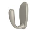 Rev-A-Shelf RSCSSL-HK-SN-1 Sidelines Deluxe Single Hook - Satin Nickel Finish