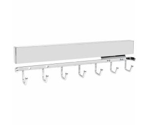 Rev-A-Shelf RSCSWBRSL-14-CR-1 Sidelines Premier Swivel Belt Rack, 7 Hook - Chrome Finish