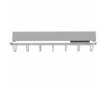 Rev-A-Shelf RSCSWBRSL-14-SC-1 Sidelines Premier Swivel Belt Rack, 7 Hook - Satin Chrome Finish
