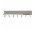 Rev-A-Shelf RSCSWBRSL-14-SN-1 Sidelines Premier Swivel Belt Rack, 7 Hook - Satin Nickel Finish