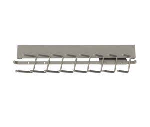 Rev-A-Shelf RSCTRSL-14-SN-1 Sidelines Deluxe Slide Tie Rack, Side Mount - Satin Nickel Finish