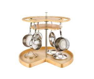 Rev-A-Shelf RSNSLS-KM-32S-7 Two Shelf Set, Not-So-Lazy Susans, 32" Diameter - Maple Finish