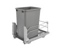 Rev-A-Shelf RSRM53WC1535SCDMA1 Bottom Mount Single Bins Pull-Out Assembled Carriage w/Soft-Close, 35 QT - Silver Finish - 24 per Box