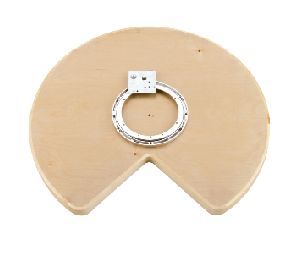 Rev-A-Shelf RS4WLS401CF-32BS52 32" Wood Kidney Shaped Lazy Susan, Independently Rotating, Single Shelf w/Alum. Bearing Attached - Maple Finish