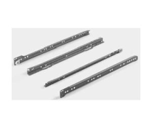 Salice America UBA208R/60.1C25XD Epoxy Coated 75 lb Euro Drawer Slides, Bottom-Side Mount - 24" Length - White Finish - 1 Set