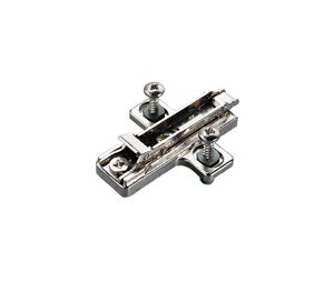 Salice America UBBAR4R3916 Clip-On Hinge Mounting Expanding Dowel, F/B Series, 3mm Height, Die-Cast Steel Material - Nickel-Plated Finish