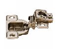 Salice America UBCSP3D99NR One Piece Self-Closing Face Frame Hinge for 1-7/16" Overlay, Screw-On - Nickel-Plated Finish