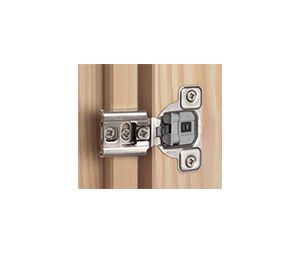 Salice America UBCUP32D9 Silentia Face Frame Soft Close Hinge for 1" Overlay, Screw-On Nickel-Plated Finish