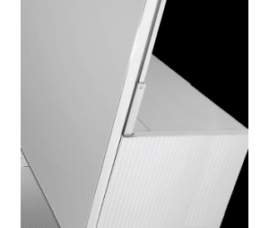 Salice America UBYE2812004820 Coplanar Vertical Sliding Door System for Wall Cabinets, 480mm Door Height - 1 Set