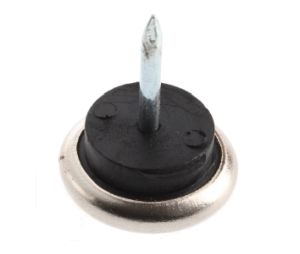 Selby CNG6ZNN Steel Molded Cushion Silent Glide, 7/8" Base Diameter - Nickel Finish