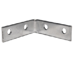 Selby FR226ZC-1S  Steel Corner Brace, 1" x 1/2" Dimensions - Zinc Finish